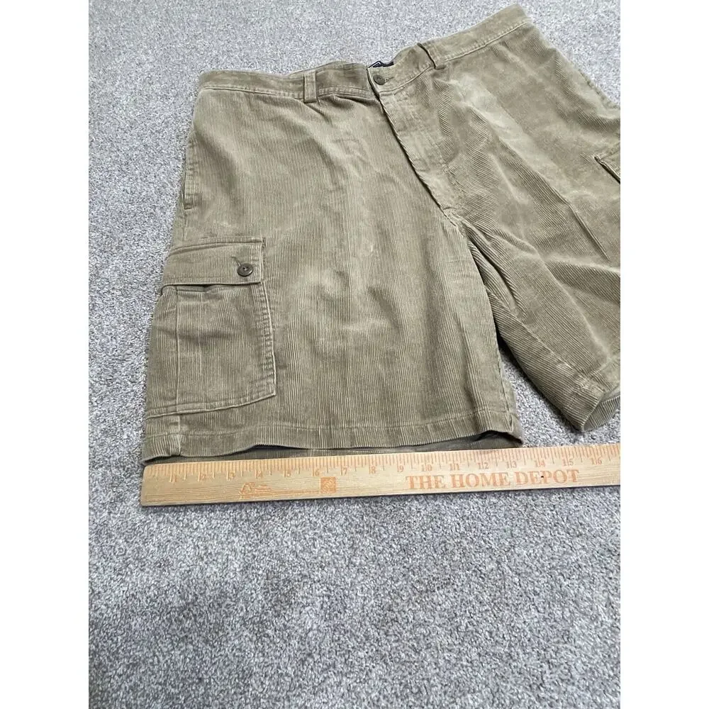 Y2K Relaxed Fit Polo Ralph Lauren Corduroy Cargo Shorts Men’s 40 Khaki Gorpcore
